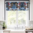 thumbnail image 5 of Christmas Snowman Valances for Windows with Red Cardinal Bird Rod Pocket Curtain Valance Window Treatment Short Curtains for Kitchen Living Room, 42"x12", 5 of 5