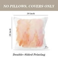 thumbnail image 4 of LALILO Throw Pillow Covers Bright Vibrant Yellow Orange Coral Cushion Cover 18" x 18", 2 Pack, 4 of 6
