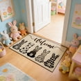 thumbnail image 4 of LWVITH Easter Bunny Print Doormat Polyester 16x24 Inch Absorbent Non-Slip for Front Porch Entryway Kitchen Spring Holiday Floor Decor Home Essential, 4 of 7