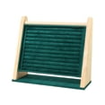 thumbnail image 3 of Holder Organizer Stable Base Multi Tiers Wooden Ear Studs Holder Green, 3 of 8