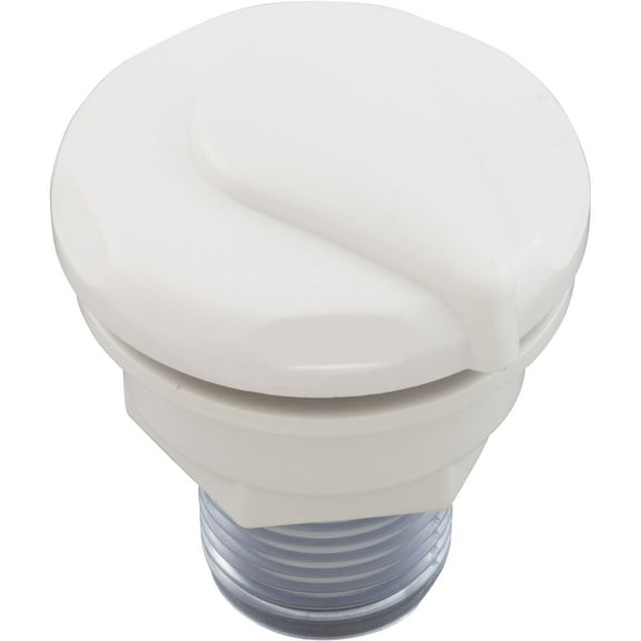 Air Ctrl, CMP, Mini, 1-1/8"hs, 1-11/16"dia, Cresent, White, 1/2"