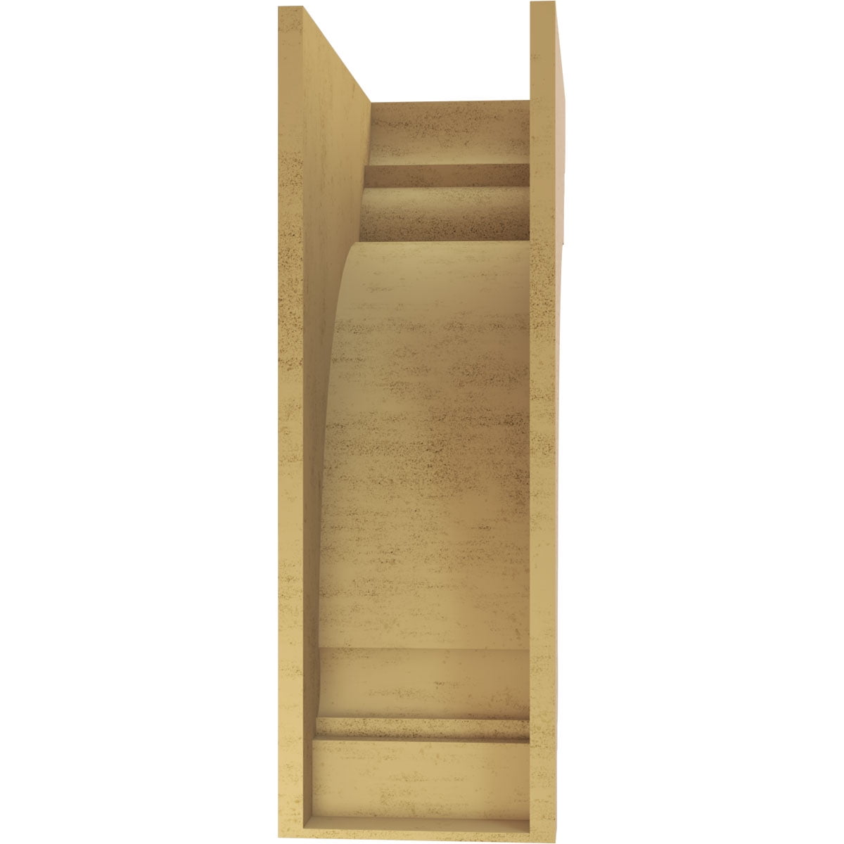 11"W x 22"D x 33"H Classic Hughes Rough Cedar Woodgrain TimberThane Corbel, Primed Tan