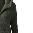 thumbnail image 5 of Plush Hooded Tops For Women Winter Fleece Zip Up Jacket Coat Warm Solid Plus Size Long Sleeve Outwear With Pockets, 5 of 7