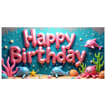 thumbnail image 5 of Underwater Themed Happy Birthday Backdrop Banner with Colorful Fish and Coral Elements Party Supplies Photography Props Birthday Decoration Birthday Party Decorations, 5 of 7