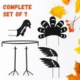 thumbnail image 4 of Ornativity Turkey Design Pumpkin Holder Metal Orange Outdoor Yard Lawn, Porch Thanksgiving Ornament, 4 of 8