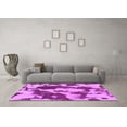 thumbnail image 3 of Ahgly Company Indoor Square Abstract Purple Modern Area Rugs, 5' Square, 3 of 4
