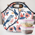 thumbnail image 6 of Herdesigns Bird Neoprene Lunch Bag, Birds on Tree Insulated Lunch Box for Women Men Washable Lunch Tote Soft Lunch Container With Zipper for Work Picnic Travel, 6 of 7