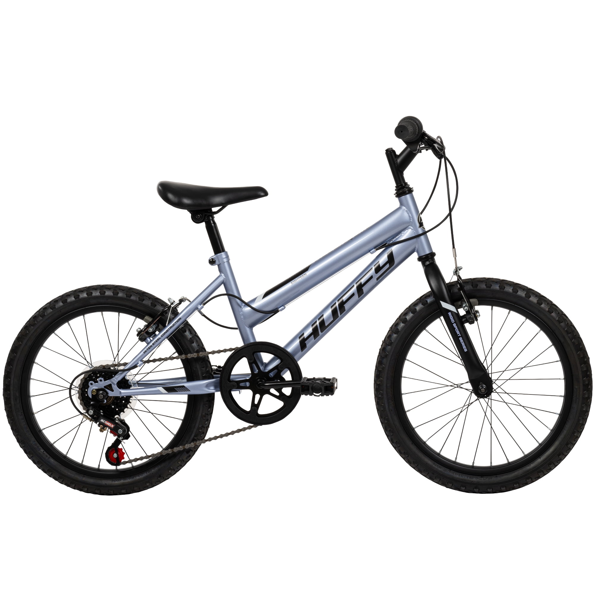 Huffy Algonquin 18-inch Girls’ Rigid 6-Speed Mountain Bike, Blue, 4-8 years old