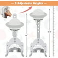 thumbnail image 4 of Topbuy 3-in-1 Basketball Hoop Set Stand Toddler Basketball Hoop Game Set White, 4 of 5
