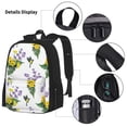 thumbnail image 3 of Pofeuu Lavender Flowers Print Backpack Travel Backpacks With Lunch Bag Pencil Bag Set 3 pcs Set Cartoon Backpack, 3 of 7