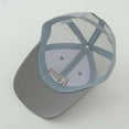 thumbnail image 5 of Kids Girls Cap Sun Protection Grey Baseball Cap Soft Summer Outdoor Beach Sun Hat 2-8 Years, 5 of 5