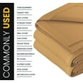 thumbnail image 5 of PROTARP Extreme Heavy Duty WaterProof Canvas Tarp 20 oz, UV Resistant Tarpaulin Cover with Rustproof Brass Grommets, Multipurpose for Canopy, Roof, Camping, Wood Pile (Tan 8'X16'), 5 of 7