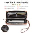 thumbnail image 5 of LOUEBICA Wallet Women Leather RFID Blocking Wristlet wallets Ladies Clutch with Floral Pattern for Phone and Card, 5 of 7