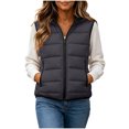 thumbnail image 2 of Sheghy Winter Vests for Women Mid Length Hooded Diamond Quilted Casual Puffer Vest, 2 of 6