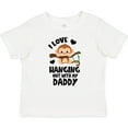 thumbnail image 3 of Inktastic Monkey I Love Hanging out with My Daddy Boys or Girls Baby T-Shirt, 3 of 5