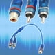 thumbnail image 4 of 3 Piezas de conexión de Audio para 1 RCA Hembra a 2 RCA Macho Adaptador de Cable Divisor, 4 of 5