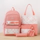 thumbnail image 1 of 5pcs Juego De Mochila De Patrón De Cuadros, Kawaii Preppy Travel Schoolbag Con Bolsa De Mano, Bolsa Cruzada, Estuche Para Lápices Y Bolsa Con Cordón, 1 of 4