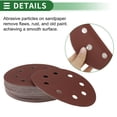thumbnail image 4 of Hojas de lijado de gancho y lazo Unique Bargains 180x180mm rojas 240 grano para un lijado y pulido eficiente en la fabricación y reparación de automóviles y trabajos en madera, 4 of 7