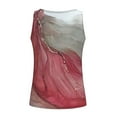 thumbnail image 5 of up to 60% off Gifts Usmixi Womens Tank Tops Beach Fashion Slim Fit Lightweight Button up Tshirts Vest Summer Trendy Marbled Print V-Neck Sleeveless Shirts Blouse Pink l, 5 of 5