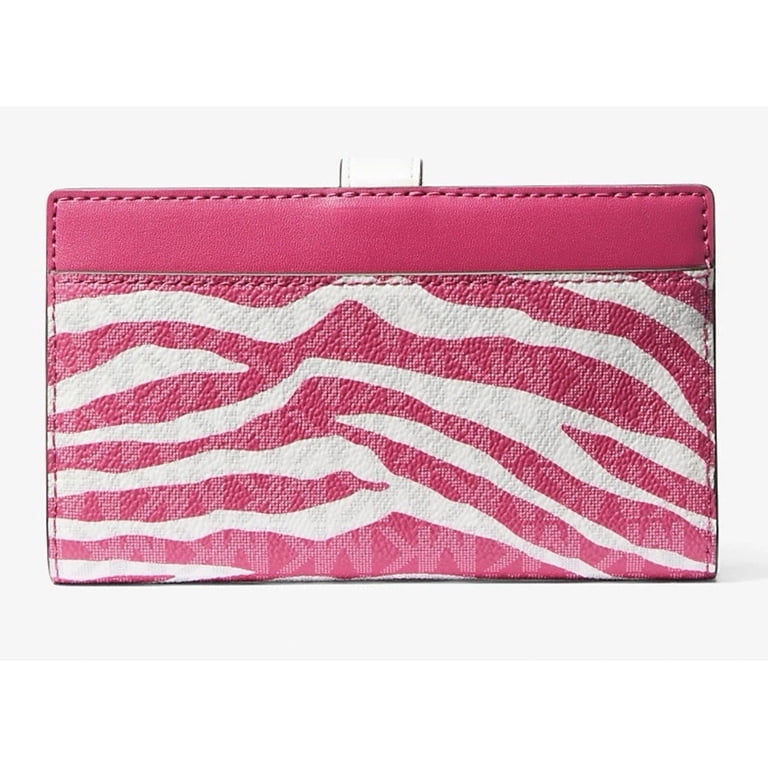Michael Kors Greenwich Medium Zebra Signature Logo Bifold Wallet