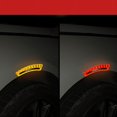 thumbnail image 4 of Pegatina reflectante para coche, pegatina de advertencia para cejas con rueda engrosada, tira anticolisión luminosa, cubre arañazos, guardabarros, pegamento que gotea, pegatina para coche, 4 of 6