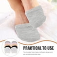 thumbnail image 5 of 10 Pairs of Cotton Half Socks Toe Topper Liner Socks Toe Cover Socks Invisible Socks for Lady (Black White Pink Grey Skin Color), 5 of 7
