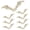 White & Gold - 8Pack, variant on 4 Pack 2.5" (64mm) Drawer Pull Handles Vintage Cabinet Knobs Shabby Chic Pull Handles Antique Cream White Dresser Drawer Knob (White & Silver Edge)