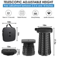 thumbnail image 3 of Taburete plegable aboutool, portátil y plegable, con tapa de 220 kg, 2 unidades, 3 of 6