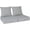 Lightgray, variant on Outdoor Olefin Deep Seat Cushion,Patio Chair Cushion and Pillow, Water-Resistant Sectional Sofa Pad with Straps