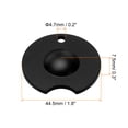 thumbnail image 2 of Uxcell Aluminum Alloy Pool Cue Tip Shaper Dime Radius Billiard Accessories, Black 2 Pack, 2 of 5