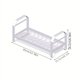 thumbnail image 3 of 1pc Dish Rack, Minimalist White Plate Drain Storage Organizer, Single-layer Tableware Storage Rack, Multi-functional Bowl Disc Draining Cage, Chopsticks Fork Spoon Knife Rack, Kitchen Accessories, 3 of 4