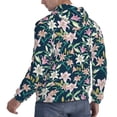 thumbnail image 6 of Sikiie Lilies Flowers Men's Hoodie, Essentials Hoodie, Sweatshirt, Pullover Hooded Sweatshirt for Men-4X-Large, 6 of 7