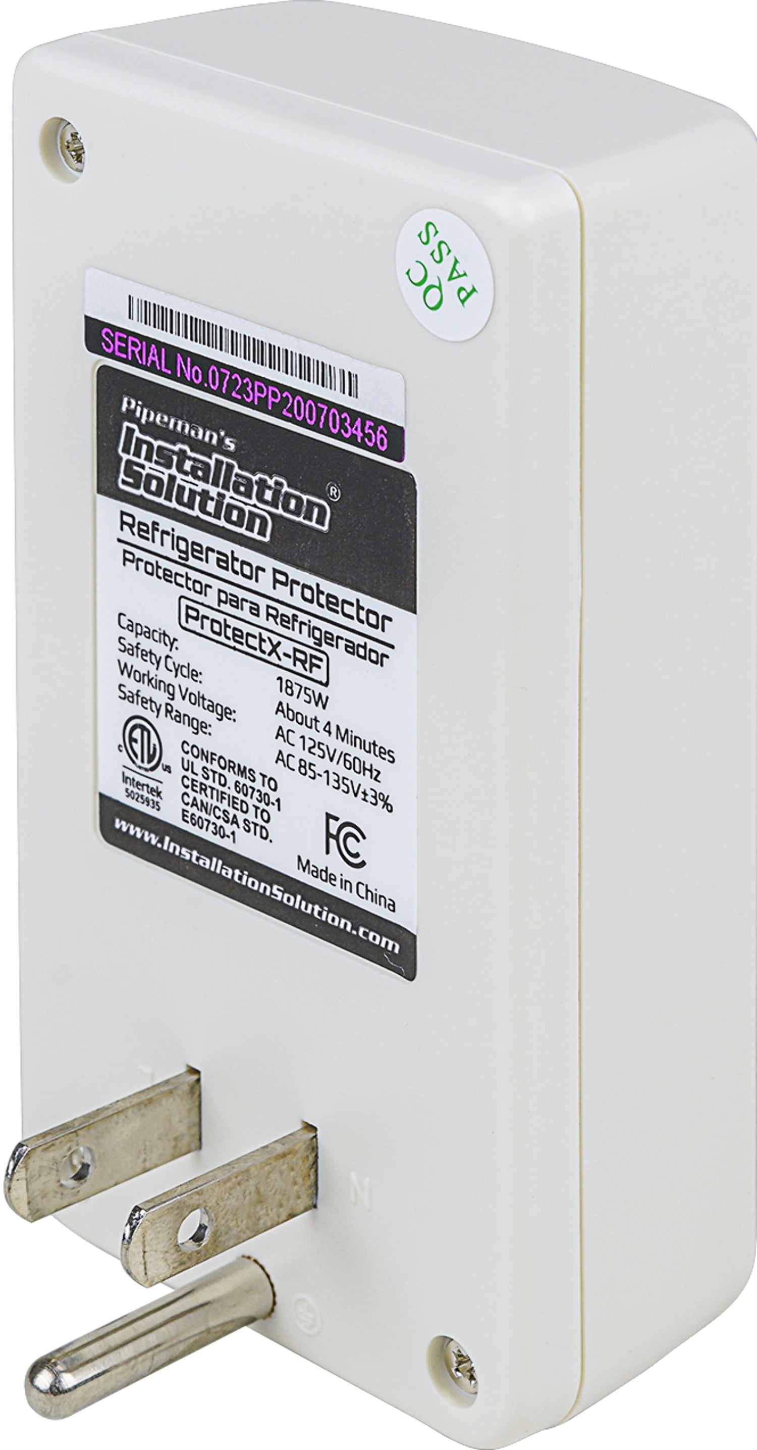 Installation Solution Surge Protector for Refrigerators - 115 Volt AC