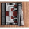 thumbnail image 4 of MDA Rug Imports Orelsi Collection Abstract Area Rug Grey/Beige 2'1" x 3'3" Abstract,Border N/A 2' x 3' Indoor,Accent Living Room,Bedroom,Dining Room, 4 of 6