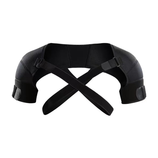 Soporte deportivo doble para hombro, ajustable, transpirable, para aliviar el dolor de tendinitis crónica, correa de compresión para hombres y mujeres, equipo de protección deportivo.
