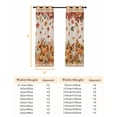 thumbnail image 6 of Fsddascl Orange Pumpkin Fall Blackout Curtains for Bedroom/Living Room, Thermal Insulated Kitchen Curtains, Thanksgiving Plaid Botanical Floral Rustic Grommet Darkening Window Treatment 52"x63"x2, 6 of 6