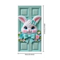 thumbnail image 3 of A Easter Door Curtain 35.4X70.9 Inch Bunny Egg Print Door Cover With Ribbon For Home Entryway Spring Party Decor Easy Install, 3 of 7
