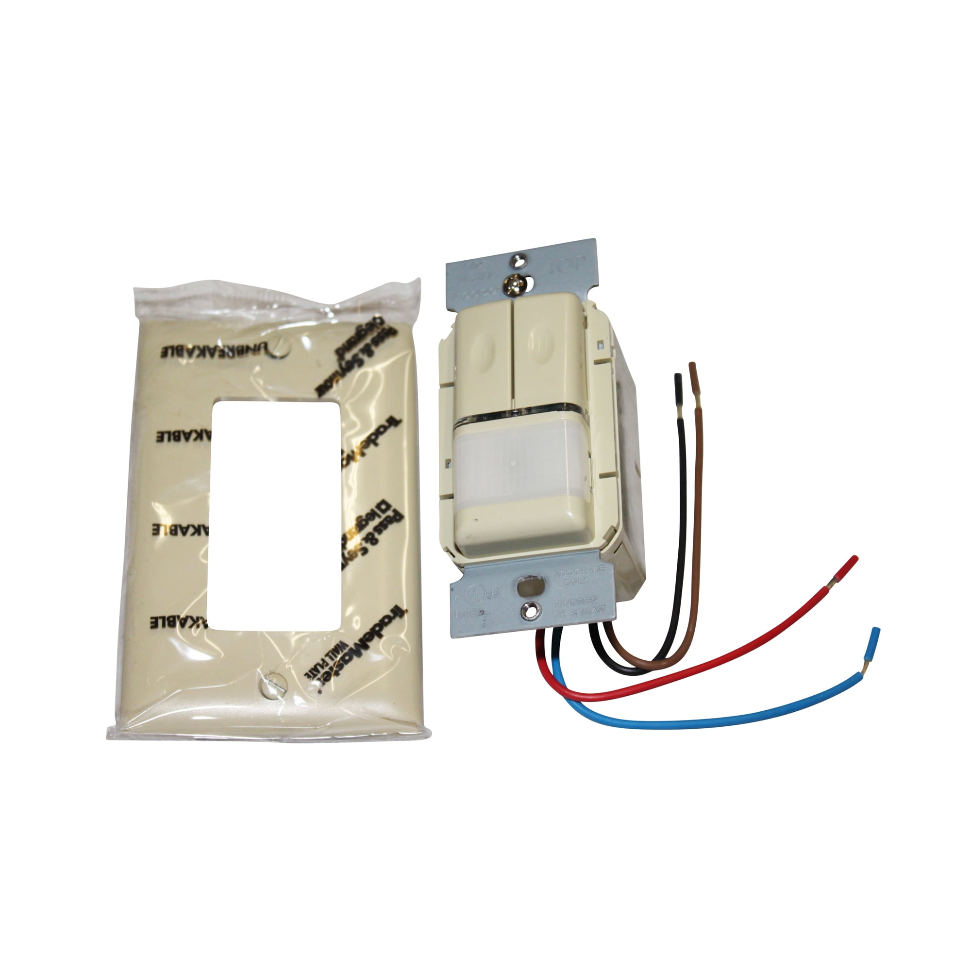 Wattstopper WA300 Ivory Decora Style Dual Relay Automatic Wall Switch