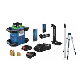Restored Bosch GRL4000-90CHVGK 18V REVOLVE4000 Connected Green-Beam Self-Leveling Horizontal/Vertical Rotary Laser Kit (Refurbished)