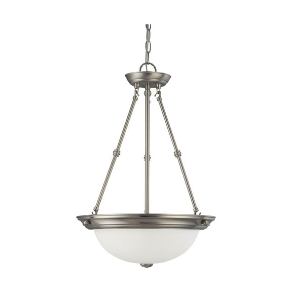 Nuvo 60-3247 - 3 Light 15" Pendant w/ Frosted White Glass