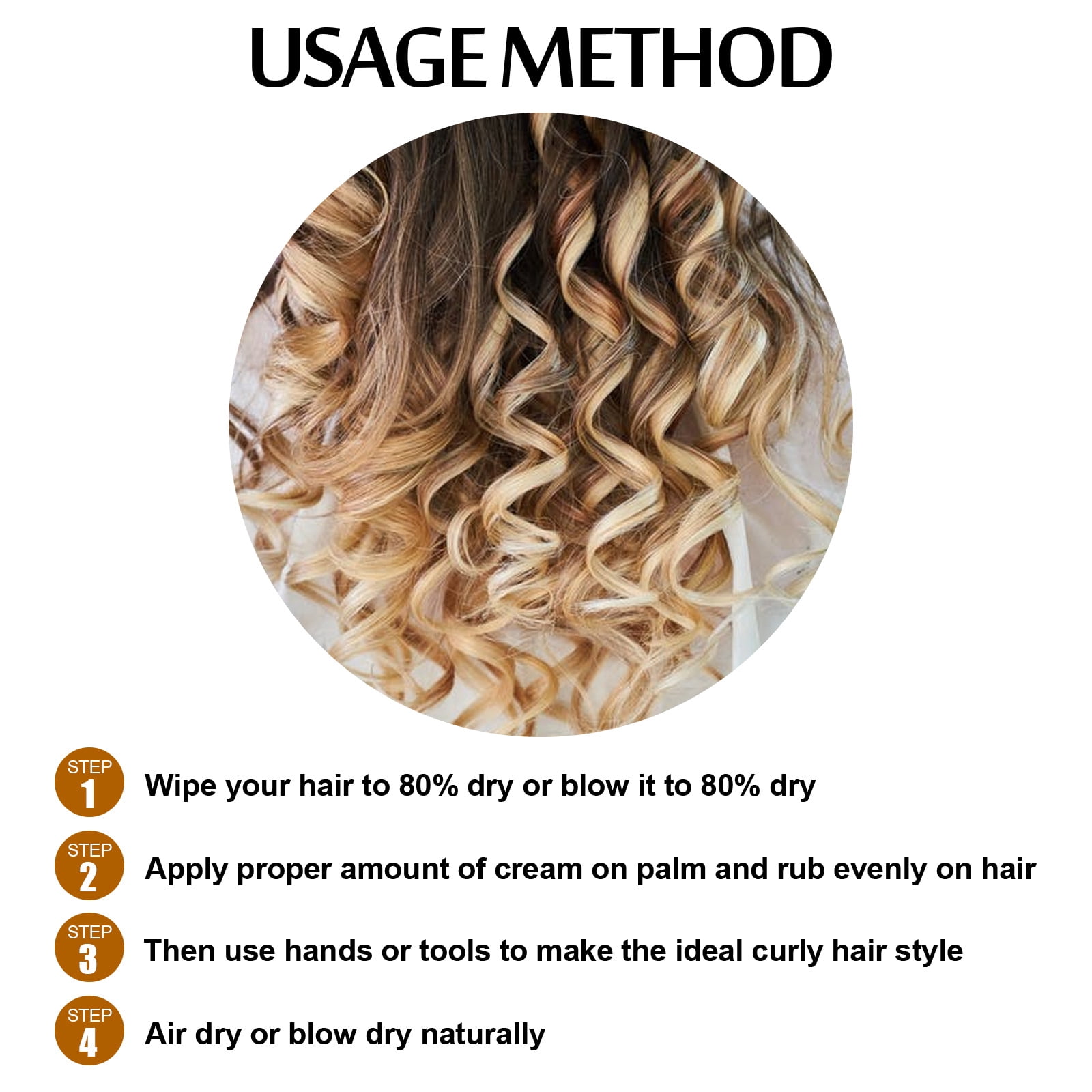 Alvantor Curl Mousse for Curly Hair, Curl Activator, Frizz Control and Long-Lasting Hold, 3.38fl.oz