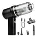 thumbnail image 4 of Aspiradora de mano inalámbrica para coche pequeño, portátil, 120W, 40000R, con accesorios, potencia de succión de 8000PA para teclado y ordenador Negro, 4 of 8