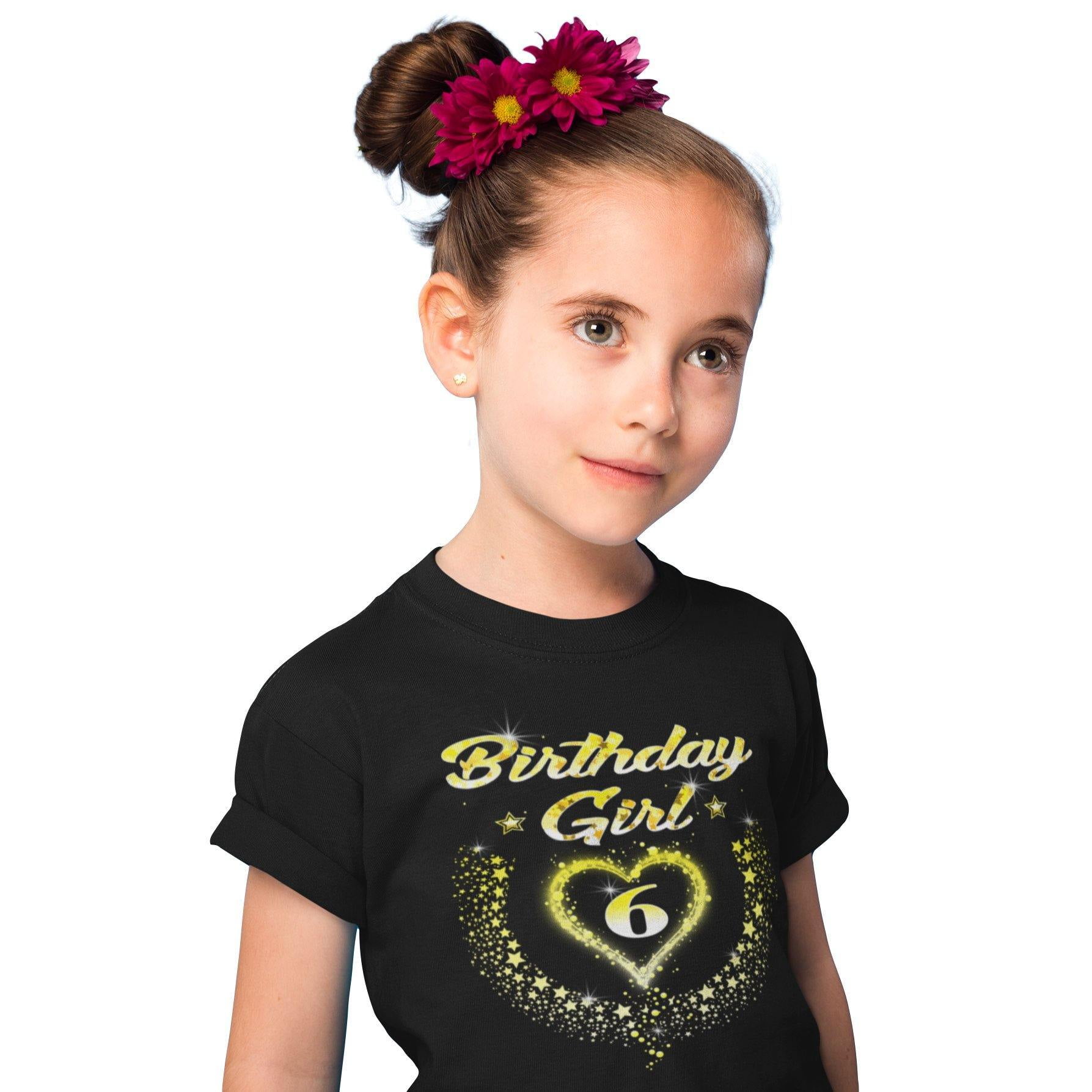 6th Birthday Girl Shirt 6th Birthday Shirt for Girls 6 Birthday Shirt 6th Birthday Outfit for Girls Walmart