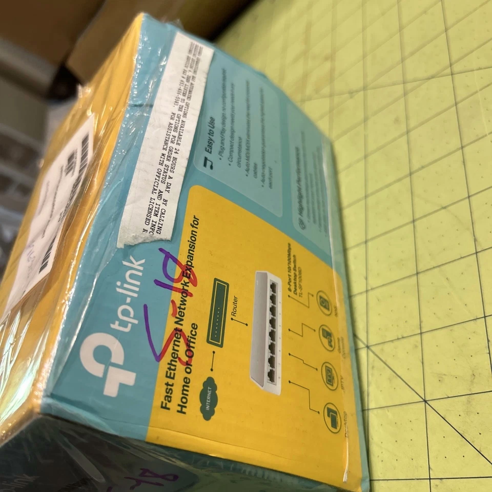 Tp-Link Tl-Sf1008D 8-Port Desktop Switch 10/100 Mbps Network. New