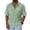 37-Mint Green, variant on Men's Casual Stylish Short Sleeve Button-Up Dress Shirt Linen Beach Shirts Beige S