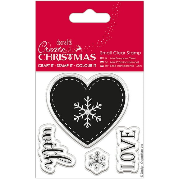 Papermania Create Christmas Small Clear Stamps-Nordic Heart