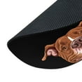 thumbnail image 3 of WIRESTER 7.88 in Round Mouse Pad with Non-Slip Rubber Base for Computers, Laptop, Office & Home - Smiling Red Pit Bull Dog, 3 of 5