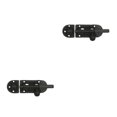 thumbnail image 3 of Riwesomey Pestillo de puerta Color sólido Reemplazo de estilo chino Preperforado Decorativo Hogar Hotel Ventana Pernos Cerradura Hardware Negro Negro 2piezas, 3 of 6