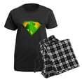 thumbnail image 5 of CafePress - Super Shamrock Women's Dark Pajamas - Women's Short Sleeve Print T-Shirt and Pants Dark Cotton Pajama Set, 5 of 7