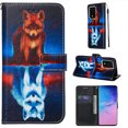 thumbnail image 1 of Dteck Case For Samsung Galaxy S20（6.2 inch）, Slim Folio PU Leather Patterned Flip Wallet Case Cover w/Card Slots & Stand Wrist Strap, Fox, 1 of 1